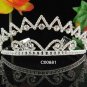 Elegance Crystal Rhinestone Bridal Tiara ;Sparkle Beautiful Silver Wedding Tiara; Bride Regal#881