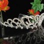 Elegance Crystal Rhinestone Bridal Tiara ;Sparkle Beautiful Silver Wedding Tiara; Bride Regal#890