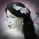 Floral Lace Wedding Headpiece;Ivory Floral Bridal Tiara ; Bride Headpiece#12