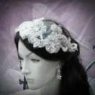 Floral Lace Wedding Headpiece;Ivory Floral Bridal Tiara ; Bride Headpiece#10