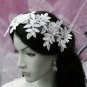 Floral Lace Wedding Headpiece;Ivory Floral Bridal Tiara ; Bride Headpiece#9