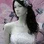 French Lace Wedding Headpiece;Ivory Floral Bridal Tiara ; Bride Headpiece#7