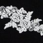French Lace Wedding Headpiece;Ivory Floral Bridal Tiara ; Bride Headpiece#4