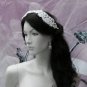 French Lace Wedding Headpiece;Ivory Floral Bridal Tiara ; Bride Headpiece#2