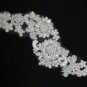 French Lace Wedding Headpiece;Ivory Floral Bridal Tiara ; Bride Headpiece#2