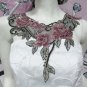 French Lace Wedding Necklace;Floral Bridal Accessories;Bride Jewelry Embroidery necklace #4
