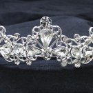 Elegance Peacock Crystal Bridal Tiara ; Silver Rhinestone Wedding Headpiece ;Wedding headband#866