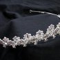 Elegance Peacock Crystal Bridal Tiara ; Silver Rhinestone Wedding Headpiece ;Wedding headband#1069