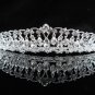 Elegance Sparkle Crystal Bridal Tiara ; Silver Rhinestone Wedding Headpiece;Dangle bride tiara#459
