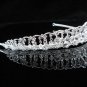 Elegance Sparkle Crystal Bridal Tiara ; Silver Rhinestone Wedding Headpiece;Dangle bride tiara#459