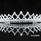 Crystal Bugle Bridal Tiara;Silver Rhinestone vintage Wedding Headpiece;bride Hair accessories#2005