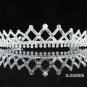 Crystal Bugle Bridal Tiara;Silver Rhinestone vintage Wedding Headpiece;bride Hair accessories#2005