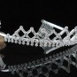 Crystal Bugle Bridal Tiara;Silver Rhinestone vintage Wedding Headpiece;bride Hair accessories#2005