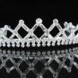 Crystal Bugle Bridal Tiara;Silver Rhinestone vintage Wedding Headpiece;bride Hair accessories#2005