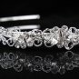 Bridal Tiara;Silver alloy Rhinestone Butterfly Wedding Headband;bride Hair accessories#696s