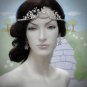 Elegance Bridal Tiara;Silver Rhinestone Floral Wedding Headband;bride Hair accessories#4867