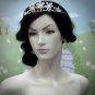 Elegance Bridal Tiara;Silver Rhinestone Wedding Headpiece;bride Hair accessories #115