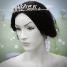 Elegance Bridal Tiara;Silver Rhinestone Wedding Headpiece;bride Hair accessories #395