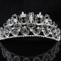 Bridal Tiara;Silver Rhinestone Wedding Headband;Filigree Headpiece;bride Hair accessories #87