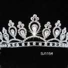 Bridal Tiara;Silver Rhinestone Wedding Headband;Elegance Headpiece;bride Hair accessories #1154