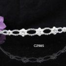 Bridal Tiara;Silver Rhinestone Wedding Floral Headband;Fancy Headpiece;bride Hair accessories#2985