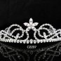 Bridal Tiara;Silver Rhinestone Wedding Floral Headband;Fancy Headpiece;bride Hair accessories#2237