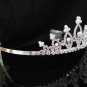 Bridal Tiara;Silver Pearl Rhinestone Wedding Headpiece ;Fancy Headpiece;bride Hair accessories#4721