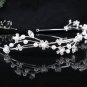 Bridal Tiara;Silver Pearl Rhinestone Wedding Headpiece ;Fancy Headpiece;bride Hair accessories#5384