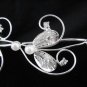 Bridal Tiara;Silver Pearl Rhinestone Wedding Headpiece ;Fancy Headband;bride Hair accessories#4344
