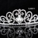 Bridal Tiara;Silver Rhinestone Wedding Headband;Fancy Sweetheart Headpiece;bride Hair accessories#11