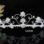 Bridal Tiara;Silver Rhinestone Wedding Headband;Sweetheart Headpiece;bride Hair accessories#540