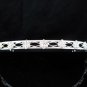 Floral Daisy Bridal Tiara;Silver Rhinestone Wedding Headband ;bride Hair accessories#1305