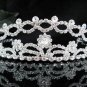 Floral Daisy Bridal Tiara;Silver Rhinestone Wedding Headband ;bride Hair accessories#1336