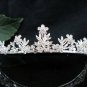 Floral Bridal Tiara;Silver Alloy Rhinestone Wedding Headband ;bride Hair accessories#1340