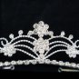 Bride Hair accessories ;Elegance Bridal Tiara;Floral Silver Crystal Rhinestone Wedding Headband#311