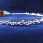 Fancy Silver Rhinestone Alloy Wedding Headband;Bride Hair accessories;Fancy Bridal Tiara#535s
