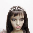 Floral Silver Rhinestone Wedding Headband;Bride Hair accessories;Fancy Crystal Bridal Tiara#784