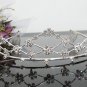 Floral Silver Rhinestone Wedding Headband;Bride Hair accessories;Fancy Crystal Bridal Tiara#784