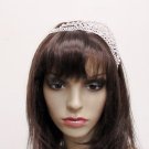 Floral Silver Rhinestone Wedding Headband;Bride Hair accessories;Fancy Crystal Bridal Tiara#298