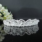 Rhinestone Wedding Tiara;Bride Hair accessories;Fancy Silver Crystal Bridal Tiara#298