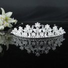 Fancy Silver Crystal Bridal Tiara;Rhinestone Wedding Tiara;Bride Hair accessories#1882