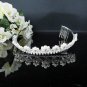 Fancy Silver Crystal Bridal Tiara;Rhinestone Wedding Tiara;Bride Hair accessories#1025