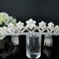 Fancy Silver Crystal Bridal Tiara;Rhinestone Wedding Tiara;Bride Hair accessories#1025