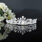 Fancy Silver Crystal Bridal Tiara;Rhinestone Wedding Tiara;Bride Hair accessories#1060