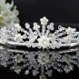Fancy Silver Crystal Bridal Tiara;Rhinestone Wedding Tiara;Bride Hair accessories#1060