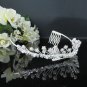 Fancy Silver Crystal Bridal Tiara;Rhinestone Wedding Tiara;Bride Hair accessories#1133