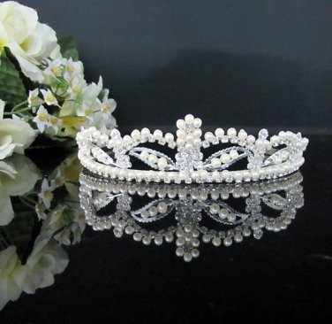 Rhinestone Wedding Tiara;Fancy Silver Crystal Bridal Tiara;Bride Hair accessories#1173