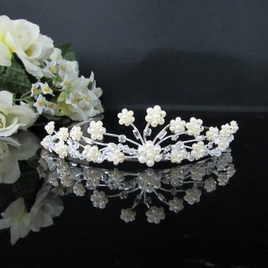 Rhinestone Wedding Tiara;Fancy Silver Crystal Bridal Tiara;Bride Hair accessories#1316