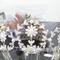 Floral Bridesmaid Tiara;Crystal Silver Pearl Bride headband ;Fancy Fashion Hair accessories #481