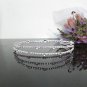 Triple Bridesmaid Tiara;Crystal Triple Silver Bride Headband ;Fancy Fashion Hair accessories #1290s